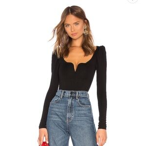 LPA Black Long Sleeve Top